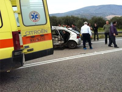 Τροχαίο ατύχημα στην Αμαλιάπολη Μαγνησίας